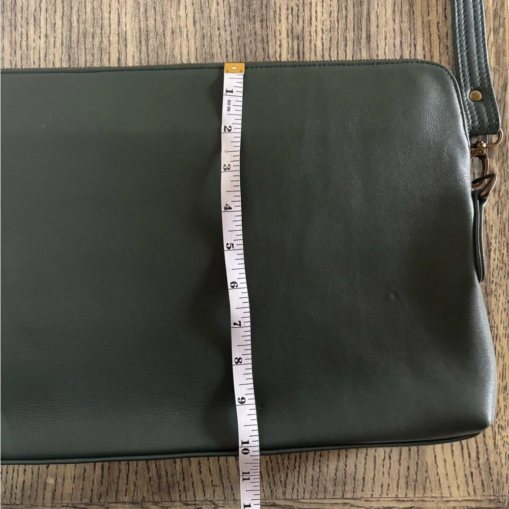 Green Laptop Bag with Adjustable Strap
